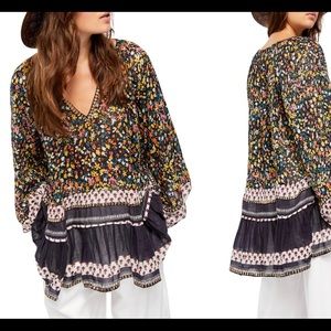 Free people gardenia floral print tunic